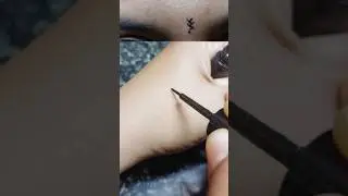 easy bindi design with eyeliner #eyeliner bindi #bindi tutorials #youtubeshorts