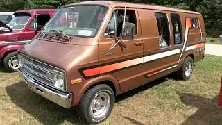 Kevin Ochs and his Custom 1977 Original Dodge Tradesman 200 MaxiVan.