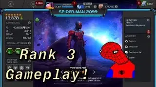 Spider-Man 2099 Rank 3 Awakened Gameplay! Courtesy of Mikey | Marvel Contest of Champions