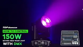 How to Control 150W Moving Head Wash Lights with DMX &ndash; Master DMX for Moving Head Wash Lights