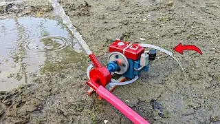 How To Make Mini Water Pump Using Mini Water Cooled Engine!
