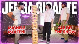 GIANT JENGA CHALLENGE! w/@MolteniMichele and @theshowisyou