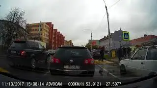 Езда по осеннему Минску 11-10-2017 (timelapse 4x)