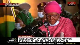 South African ministers welcome Cuban medical team