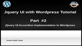 How to use jQuery UI with wordpress for beginners from scratch -  jQuery UI Accordion with Wordpress