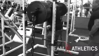 Heavy Yoke Bar Squats