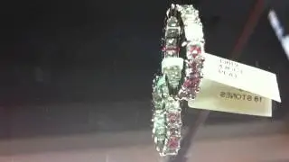 4.85ct Asscher cut diamond eternity band