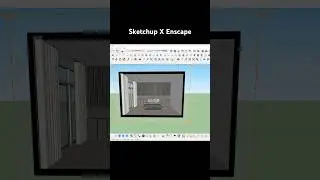 Modern Interior Design Render in sketchup X enscape #rendering #sketchup #Enscape