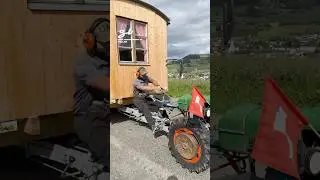 A Tractor Motorhome! 🚜 #tractors #airbnb #home