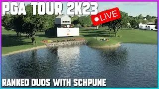 PGA Tour 2k23 🔴 LIVE  | Multiplayer Ranked Duos With Schpune ⛳💰😁