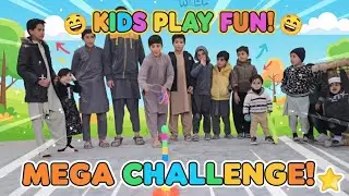 Funny Village Kids Playing Epic Ring Toss! 😂 #Challenge