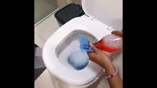 How to clean the bathroom without water in 10 minutes! Just mix and it's ready!! Removes bad odors a