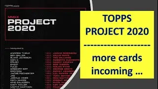 TOPPS PROJECT 2020 - More cards arrive ...