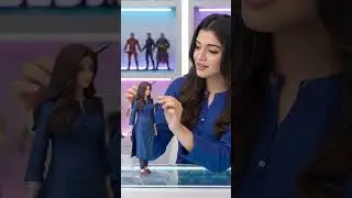 ❤️Laiba Khan with Her Own Doll Model❤️ ✨ | #LaibaKhan #BlueDress #virallook#shorts # #beauty#fashion