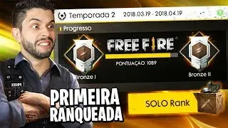 FREE FIRE! MINHA PRIMEIRA PARTIDA RANQUEADA COM RECORDE DE ABATES!