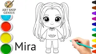 Cute Mira Chibi Drawing | KPop Demon Hunters Fan Art | Art Snip Genius