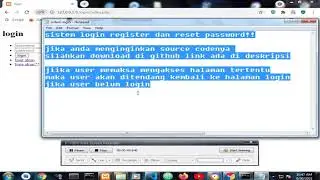 login register reset password php mysql konsep oop