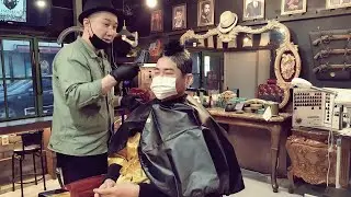 Interior Designer Cool hair cut and classic dyeing. Haircut videos and music to calm your mind