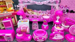 8 Minutes Satisfying with Unboxing Pink Princess House Toys Play Set ASMR｜Review Toys no music