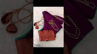 Simple Brooch Work🪡🧵#brooch #brooches #broochwork #trending #viral #yt #stichedblouse #shortsfeed
