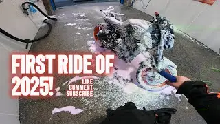 FIRST RIDE OF 2025&hellip; Riding My MT-07 To The Car Wash!!!