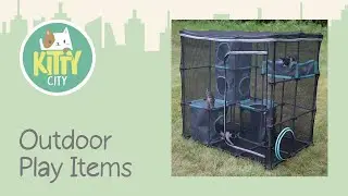Kitty City Outdoor Play Items  - Kitty City Outdoor Mega Kit, Kitty City Outdoor Tunnels , Catio