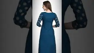 Women's Rayon Foil Printed Kurta|best kurti design|#shorts#youtubshorts