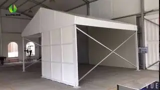 6x12m Marquee, Party Tent (PVC), Setup 6x12m Professional