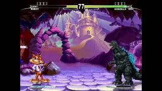 MistaMan's MUGEN [221]: Team Retro Games VS Team Godzilla