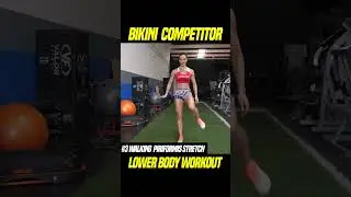 Bikini Competitor Lower Body Workout #shorts