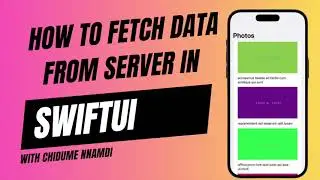How to fetch data from iOS app using SwiftUI