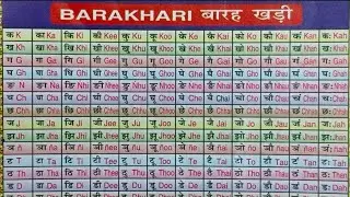 Hindi Barakhadi l हिंदी बारहखड़ी l Learn Hindi barakhadi l #barahkhadi #barakhadi