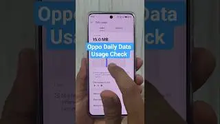 oppo mobile me daily data usage kaise dekhe #oppo #techtips #android