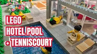 Строим пятизвездочный отель LEGO: бассейн, теннисный корт и многое другое!