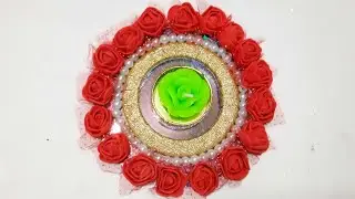 Flower Candle Holder making idea / Fancy tealightHolder / VR Swara Art and Creativity