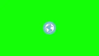 Animated Icon Green Screen | earth