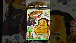 Ranking Extremely Funny Caricature Drawings 😂 #shorts  #ranking