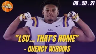 LSU Football | Five-Star Defensive End Quency Wiggins Discusses His Meteoric Rise Through Recruiting