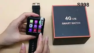 S998 Android 4G Smart Watch With Sim Card 2.64 Inch Big Screen 3GB+32GB GPS Dual Camera Video Call
