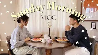 慣れないクッキングを見守る日曜日の朝🥞(料理)(グルテンフリーパンケーキ)