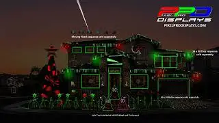 Glee - Deck The Rooftop: xLights Pro Layout (Available Moving Heads)