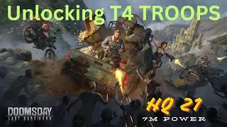 Unlocking My T4 Troops HQ21 #DoomsdayLastSurvivor