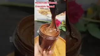 Homemade Almond Chocolate Spread | Homemade Nutella Recipe #shorts #asmr