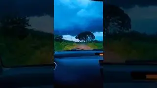 Beautiful Evening 😍 #nature #Evening #view #views #travel #tree #villagelife #village #clouds #road