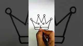 Crown 👑 drawing | easy drawings for kids |#youtubeshorts |#shorts