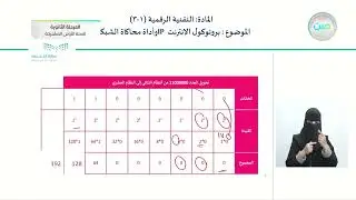 بروتوكولات الإنترنت (IP) وأداة محاكاة الشبكة (1) - تقنية رقمية  (1-3)