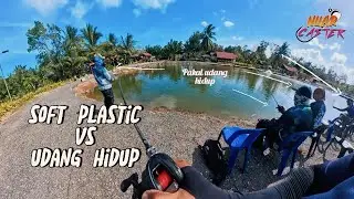 Cara Main Soft Plastic DRM ❗❗ Guna Jighead Baru Di Kolam Poknik Peramu ( 7Ekor )