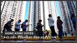 Hong Kong polls draw record turnout after months of protests