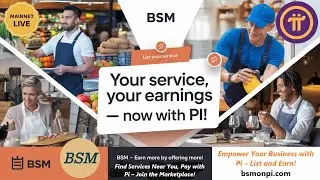 BSM Service Place Mainnet &mdash; запустите сейчас! Начните зарабатывать больше на Pi, услуги Pi стали ...