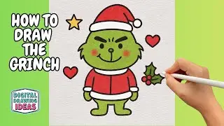 How to Draw The Grinch Step by Step - Easy Drawing tutorial